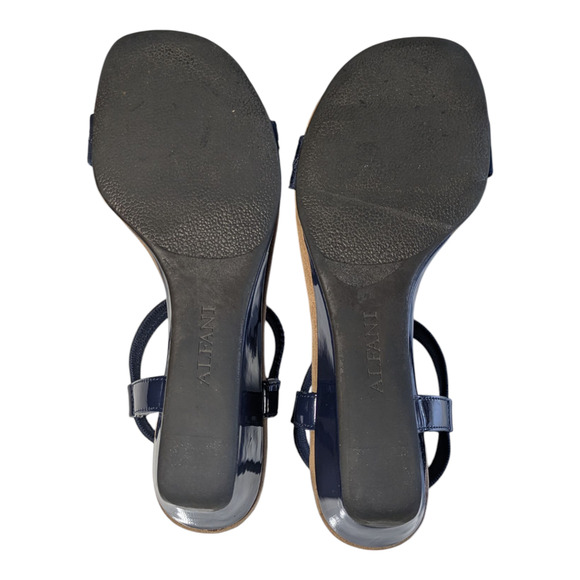Alfani - Women's Step 'N Flex Voyage Wedge Sandals - Navy - Size 6M-With Box - Picture 5 of 6